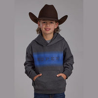 ROPER BOYS HOODIE - GREY/BLUE