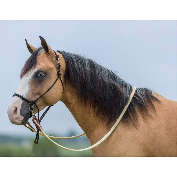 Bride De Corde Mustang Bitless - Pour Cheval - Sans Mors - Occasion Fonctionnelle