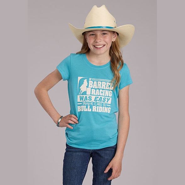 ROPER GIRLS COTTON TEE - BARREL RACING