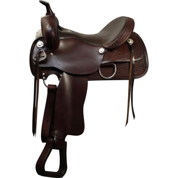 DOUBLE T PLEASURE SADDLE - DARK CHOCOLATE 16"