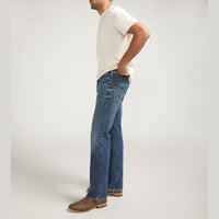 SILVER MENS JACE SLIM FIT BOOTCUT JEAN - MID WASH