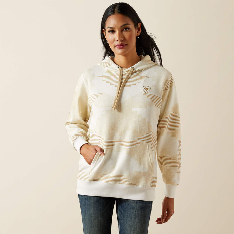 ARIAT WOMENS LOGO 2.0 HOODIE - SEDONA PRINT