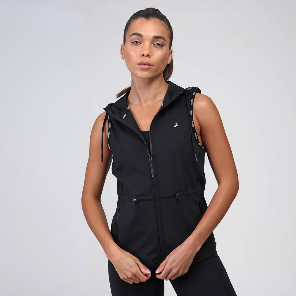 SHIRES AUBRION REACT GILET VEST WITH HOOD