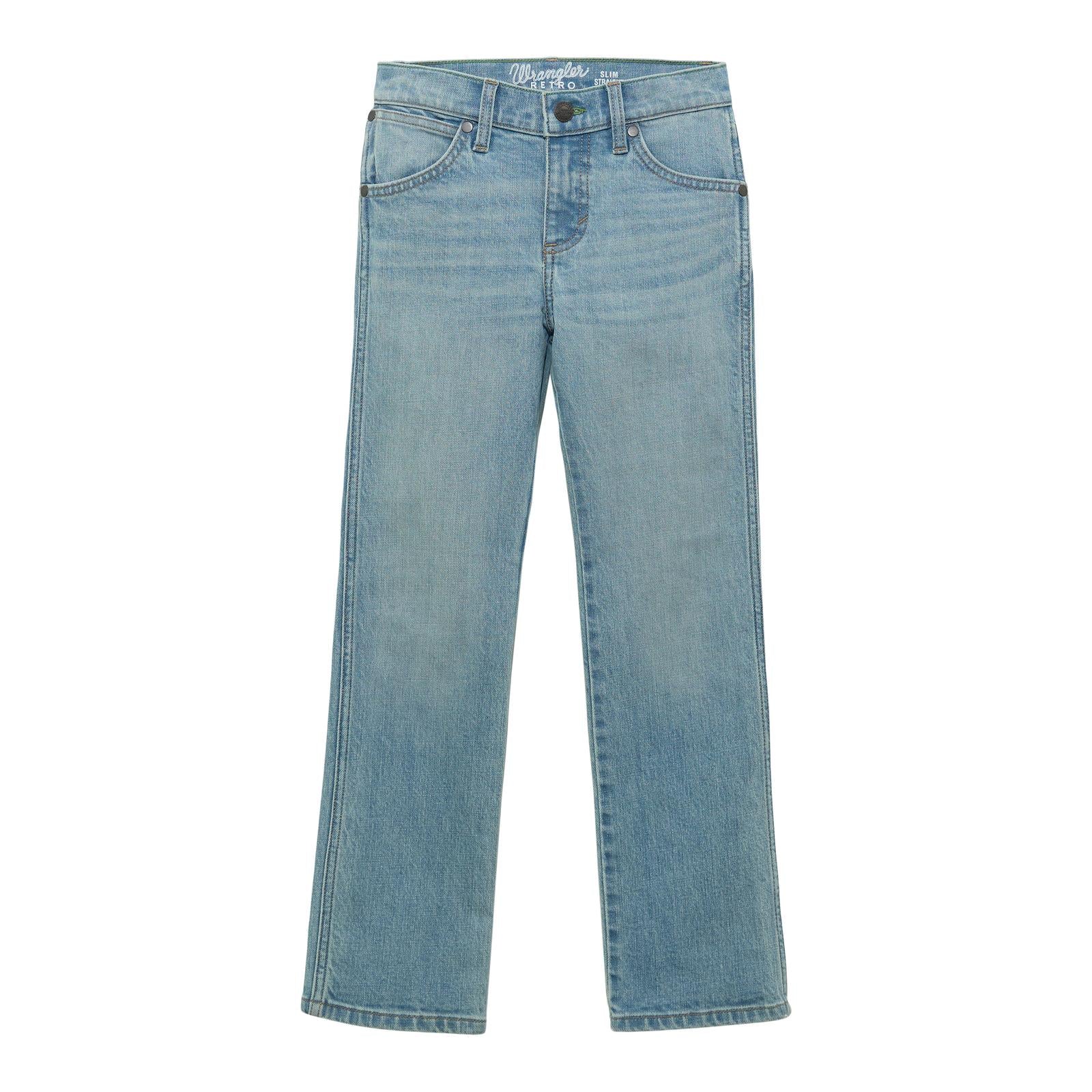 WRANGLER BOYS RETRO SLIM BOOT JEANS - MENDENHALL