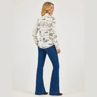 WRANGLER X LAINEY WILSON COUNTRY TOILE WESTERN SNAP SHIRT