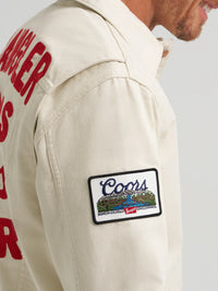 WRANGLER MENS X COORS CANADA PINNACLE JACKET - ANTIQUE WHITE