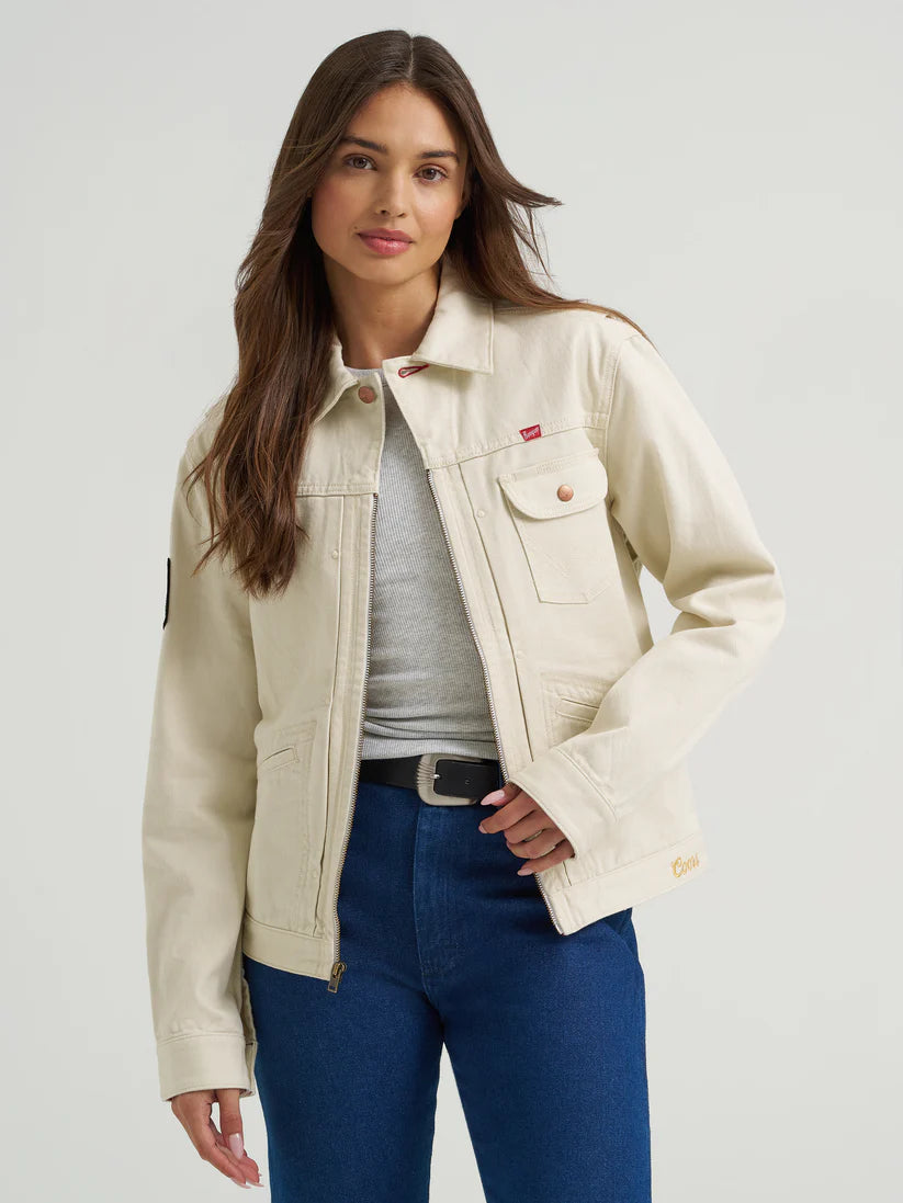 WRANGLER MENS X COORS CANADA PINNACLE JACKET - ANTIQUE WHITE