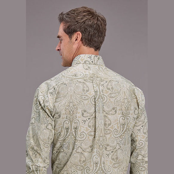 STETSON MENS SAND DOLLAR PAISLEY SHIRT