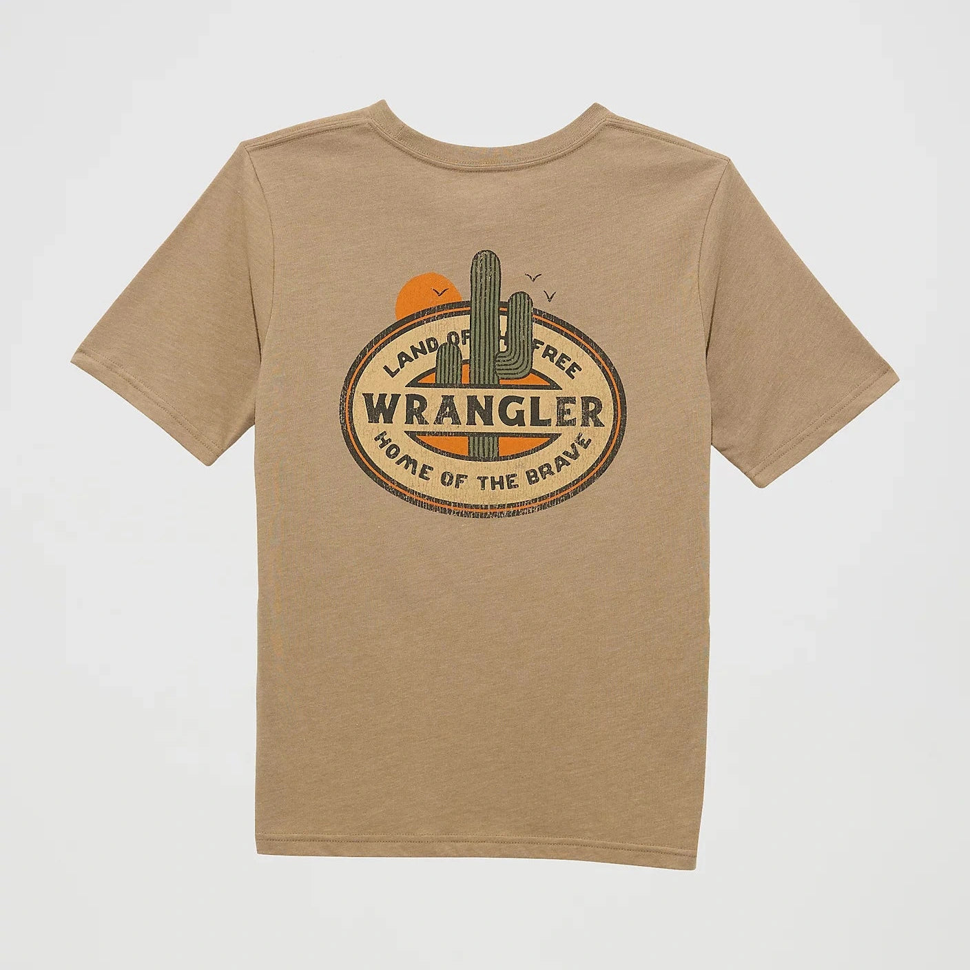WRANGLER BOYS WESTERN GRAPHIC TEE - ROASTED CASHEW