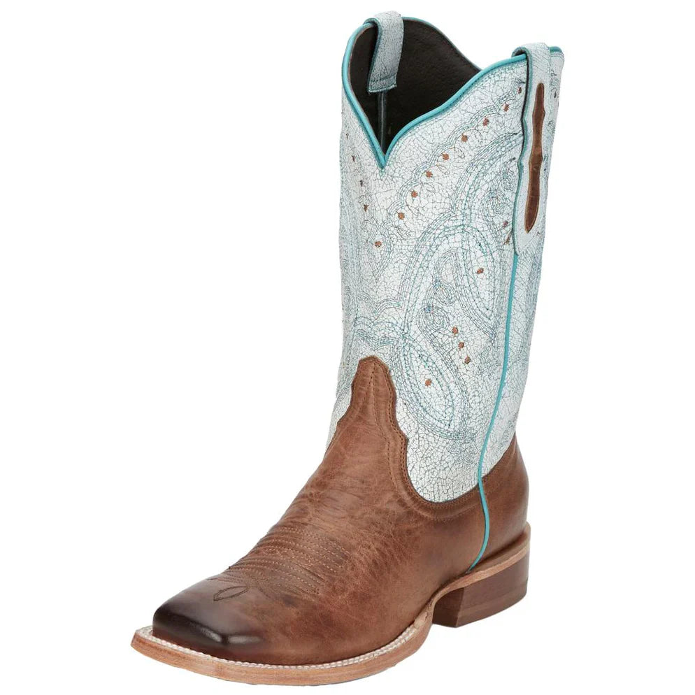 TONY LAMA WOMENS GABRIELLA CARAMEL COWHIDE