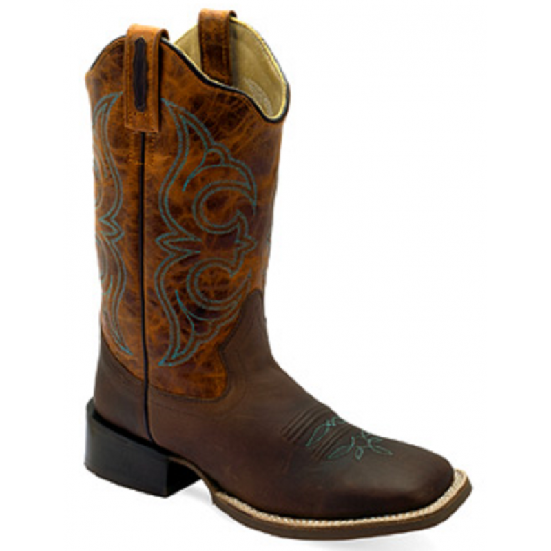 OLD WEST WOMENS SQUARE TOE WESTERN BOOT - 18170