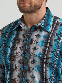 WRANGLER MENS CHECOTAH WESTERN SNAP SHIRT