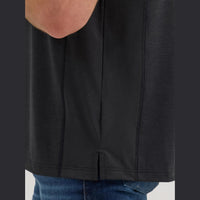 WRANGLER MENS PERFORMACE POLO SHIRT - BLACK