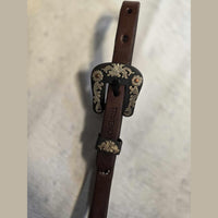 HEADSTALL & BREASTCOLLAR SET - HORSE - CELTIC TOOLING DARK OIL
