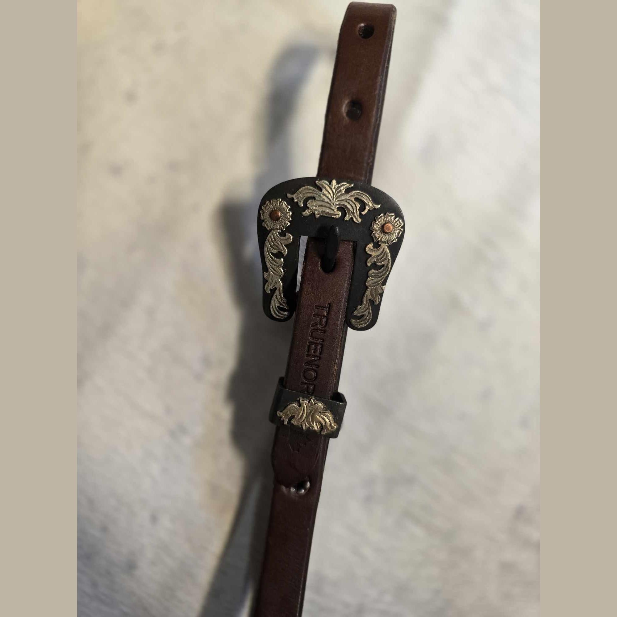 HEADSTALL & BREASTCOLLAR SET - HORSE - CELTIC TOOLING DARK OIL