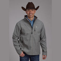ROPER MENS HI TECH FLEECE JACKET - TAUPE