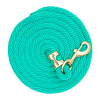 WEAVER LEATHER POLY LEAD ROPE 10' WITH SOLID BRASS SNAP - SOLID COLORS