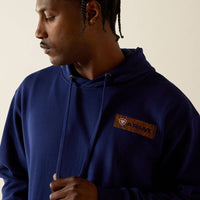 ARIAT MENS WOODSHOP STACK HOODIE - NAVY