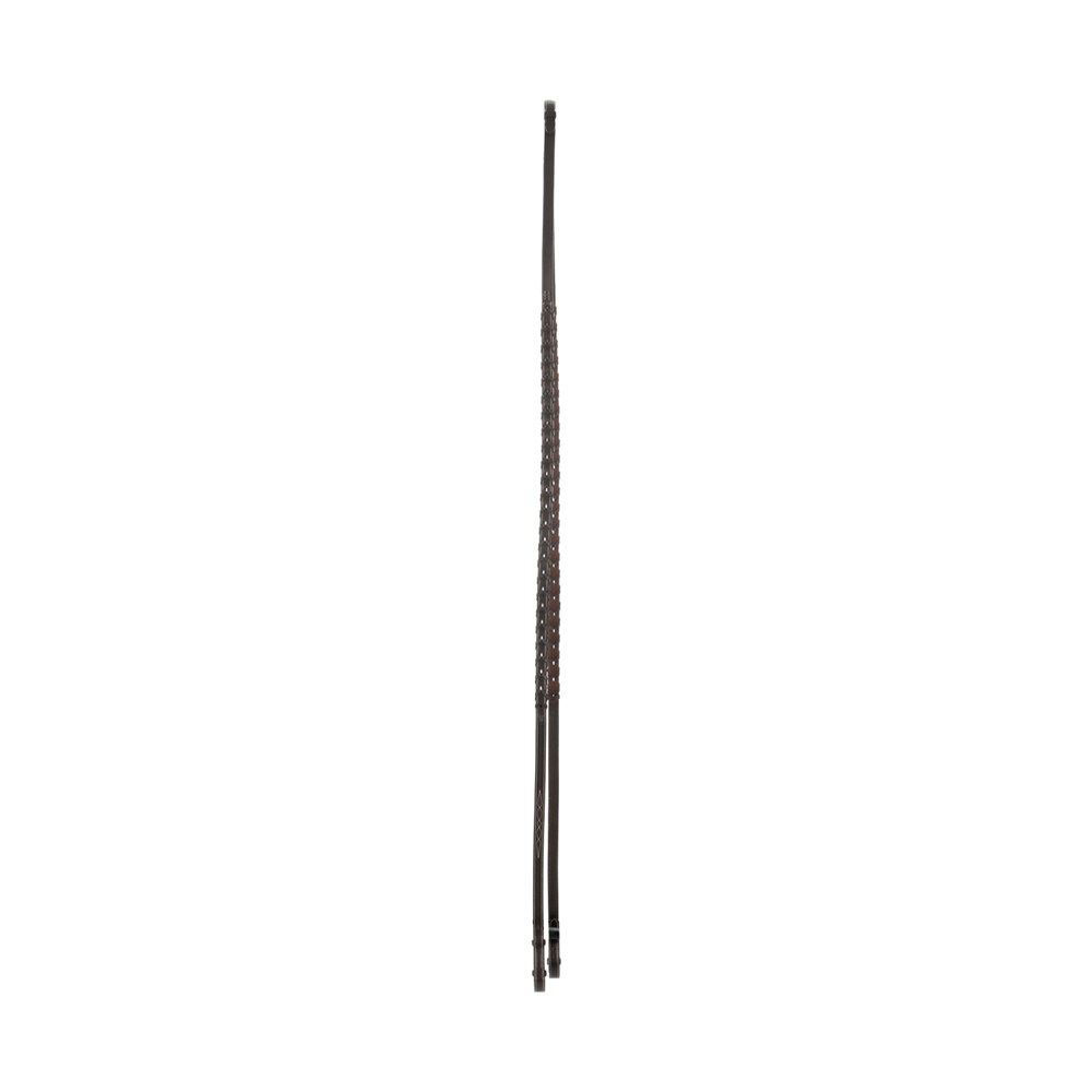 EQUINAVIA VALKYRIE RUBBER LINED LACE REINS - BROWN