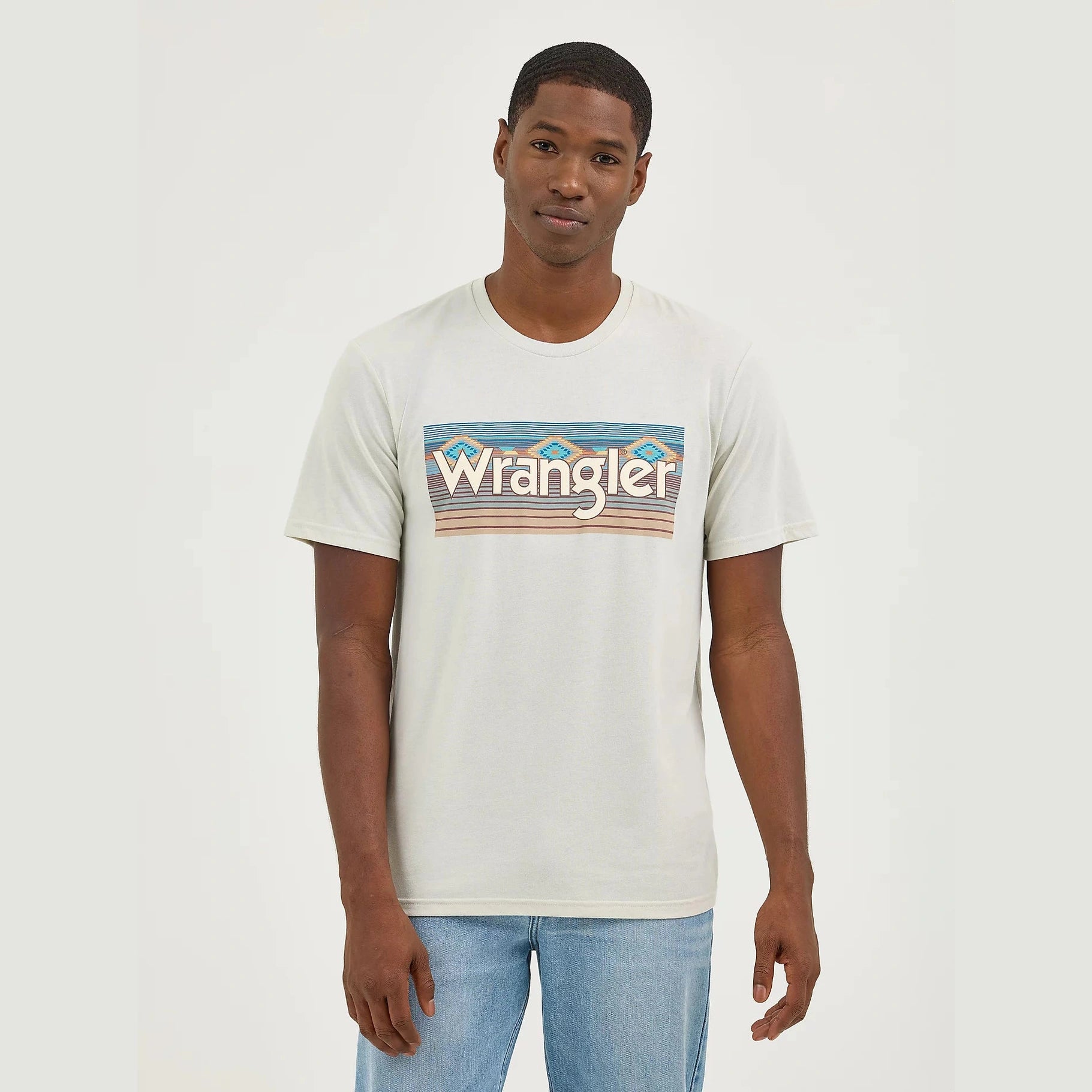 WRANGLER MENS SOUTHWESTERN LOGO GRAPHIC TEE
