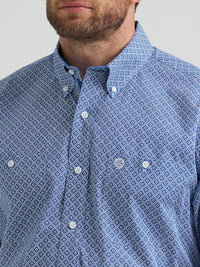 WRANGLER MENS GEORGE STRAIT BUTTON DOWN SHIRT - SKY BLUE
