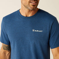 ARIAT MENS LINE FRAME HEX TEE SHIRT
