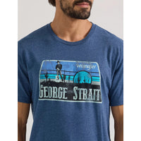 WRANGLER MENS GEORGE STRAIT TEE - DARK DENIM