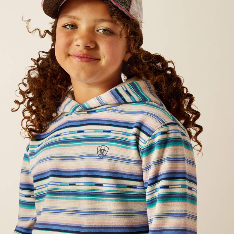 ARIAT GIRLS 2.0 HOODIE - STREAM SERAPE PRINT