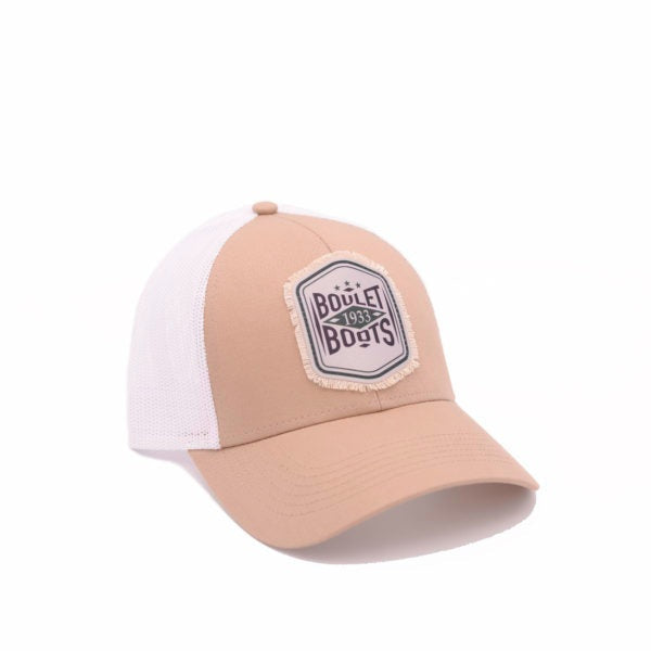 BOULET TRUCKER CAP TAN - WHITE MESH BACK