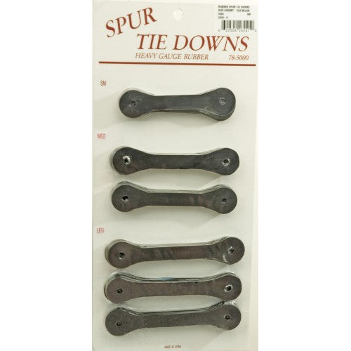 RUBBER SPUR TIE DOWN - A PAIR