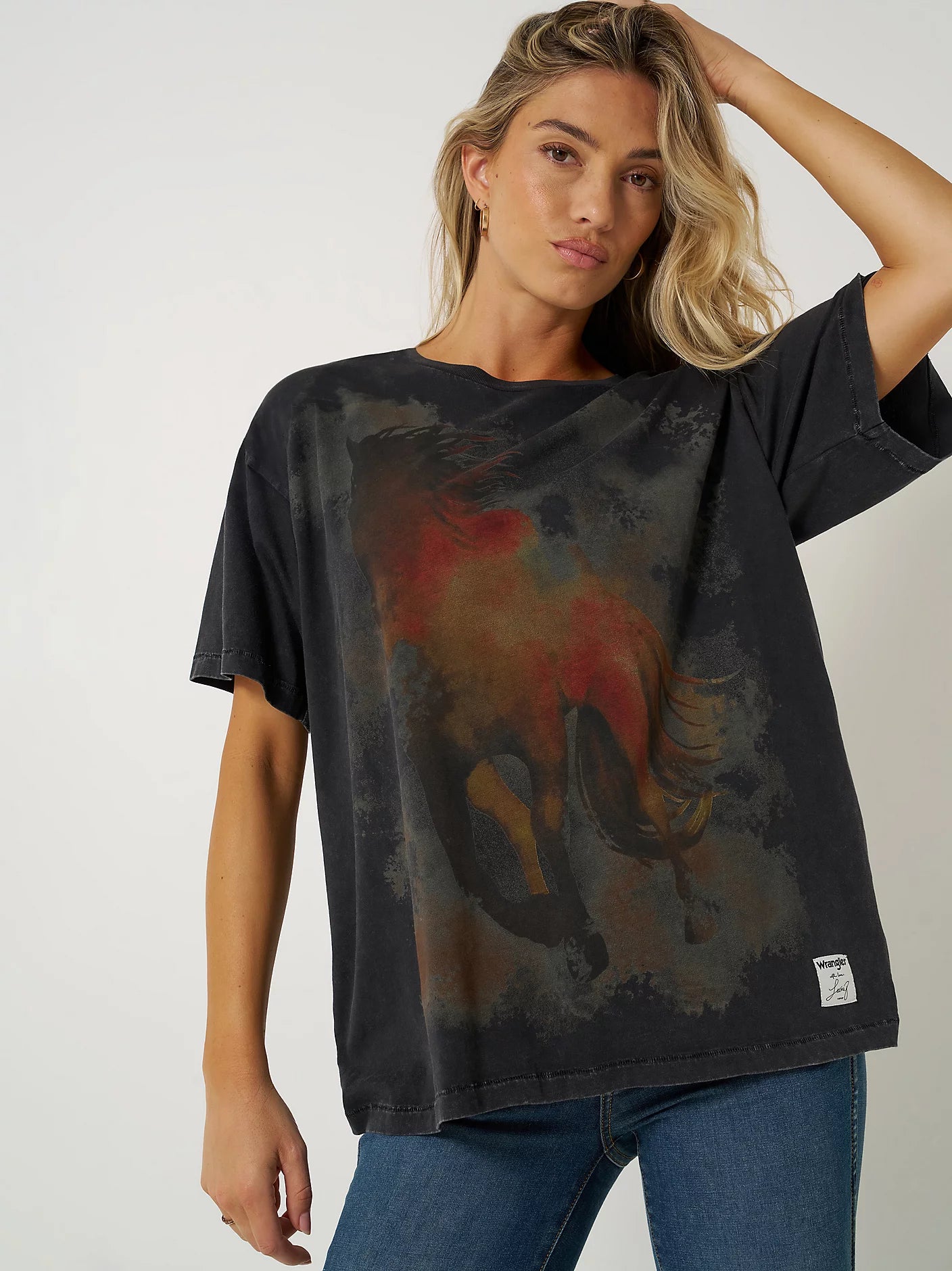 WRANGLER X LAINEY WILSON HORSE OVERSIZED TEE