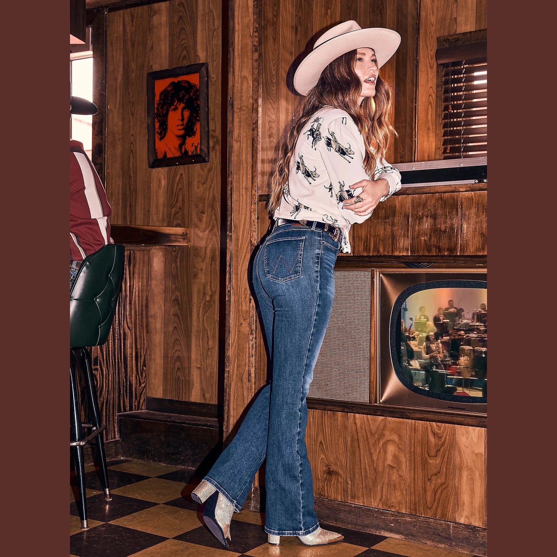 WRANGLER WOMENS BESPOKE HIGH RISE BOOT CUT JEAN - LACEY