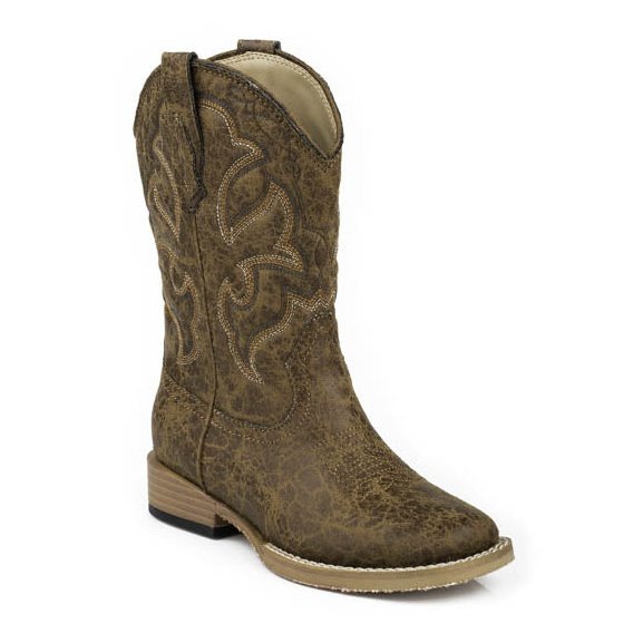ROPER KIDS SCOUT TAN WESTERN BOOT