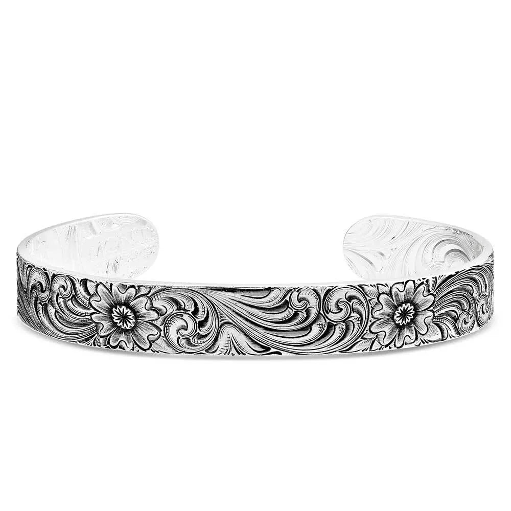 MONTANA SILVERSMITHS ANTIQUED MONTANA CLASSIC ENGRAVED CUFF BRACELET