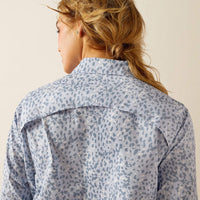 ARIAT WOMENS VETTEK STRETCH SHIRT - BLAKE LEOPARD PRINT