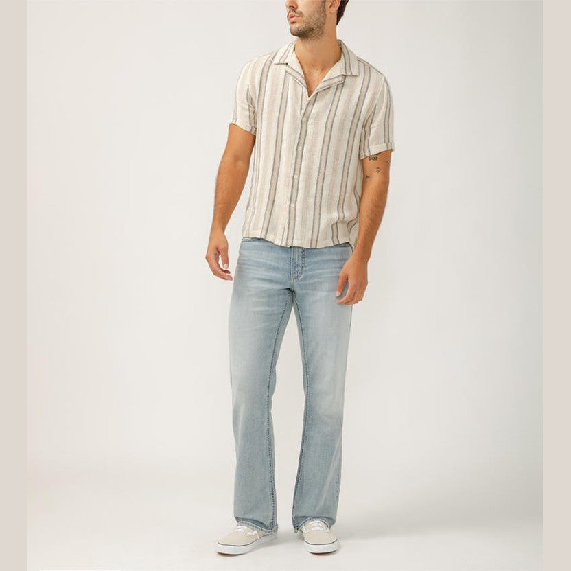SILVER MENS ZAC RELAXED FIT STRAIGHT LEG