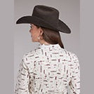 ROPER WOMENS RETRO RODEO PRINT SHIRT