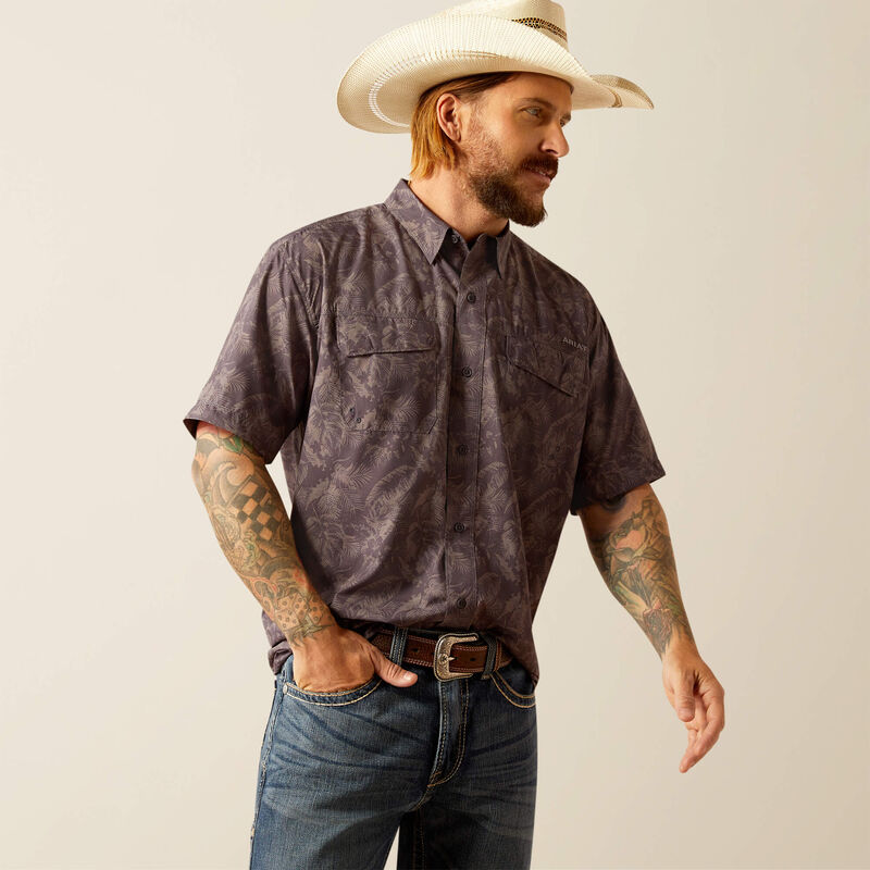 ARIAT MENS VENTTEK OUTBOUND CLASSIC SHORT SLEEVE SHIRT