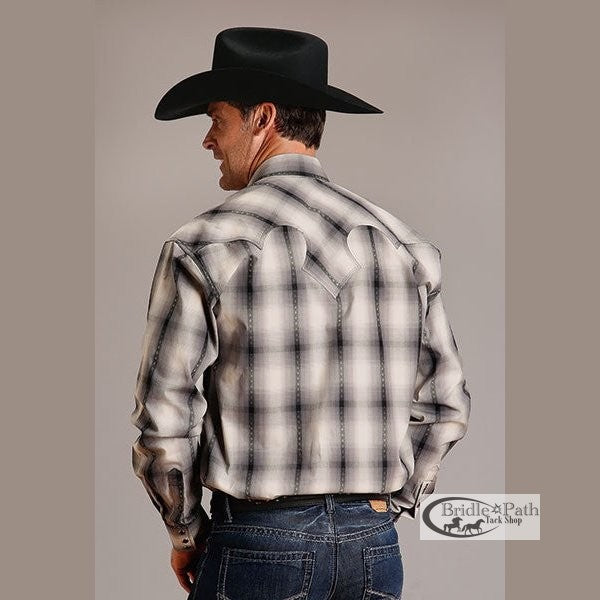 STETSON MENS DESERT OMBRE WESTERN SHIRT