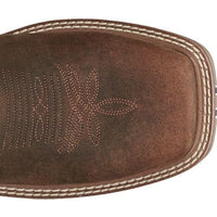 JUSTIN MENS DUSTY CEDAR BROWN WATER BUFFALO WESTERN BOOT