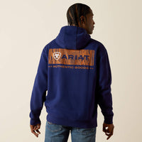 ARIAT MENS WOODSHOP STACK HOODIE - NAVY