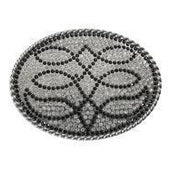 Blazin Roxx Ladies Buckle Oval Boot Stitch Stones