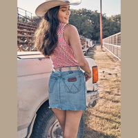 WRANGLER WOMENS RETRO BAILEY DENIM SKIRT