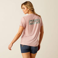 ARIAT WOMENS LAGUNA BACK LOGO TEE SHIRT