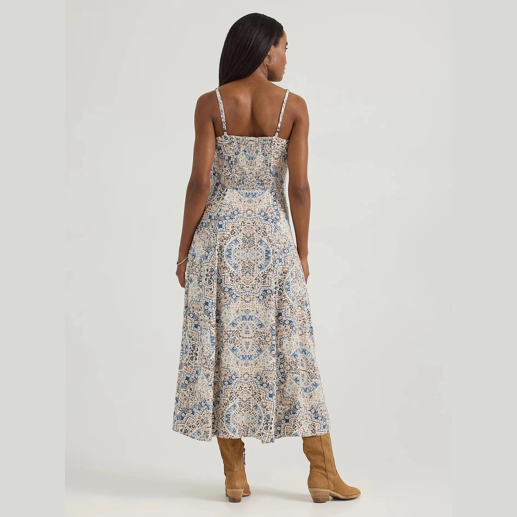 WRANGLER WOMENS WESTERN TANK MAXI DRESS