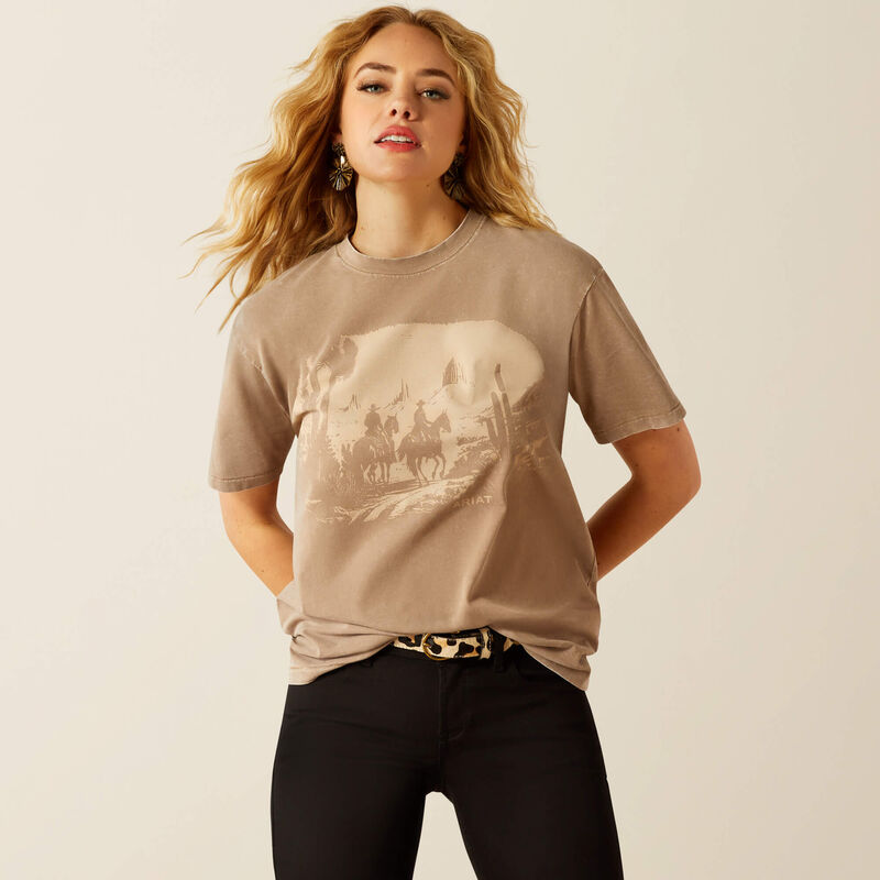 ARIAT WOMENS WESTERN MURAL TEE SHIRT