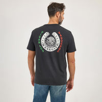 WRANGLER MENS TEE SHIRT - REGULAR FIT - JET BLACK