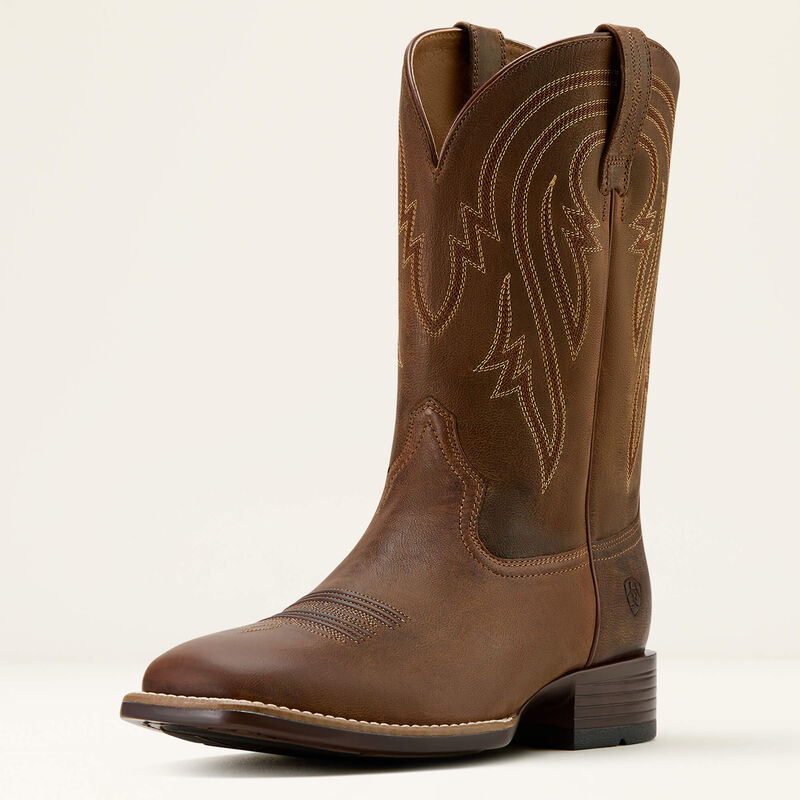 ARIAT MENS PLANO COWBOY BOOT - WOODY TAN