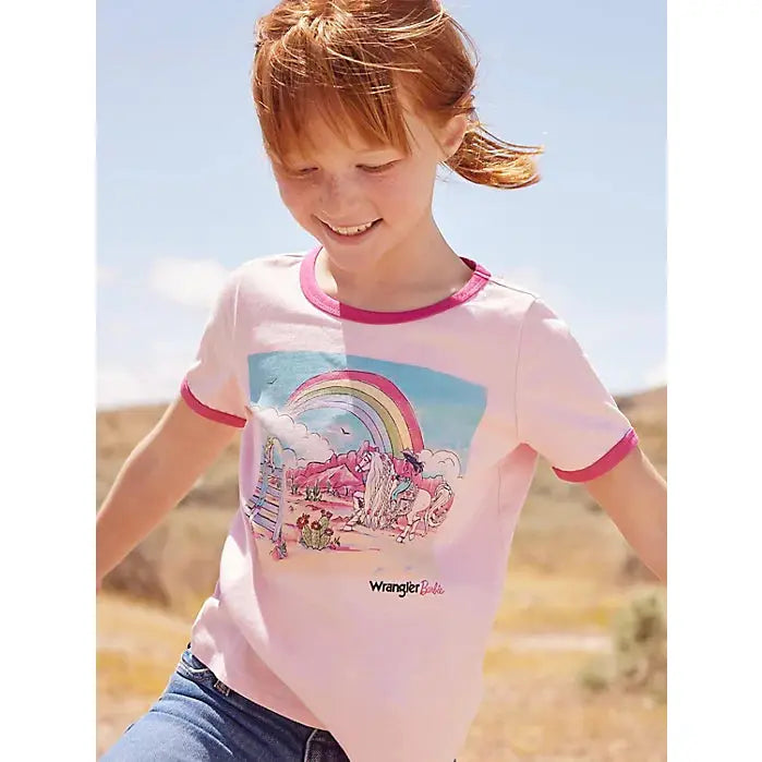 WRANGLER GIRLS X BARBIE RAINBOW RINGER TEE