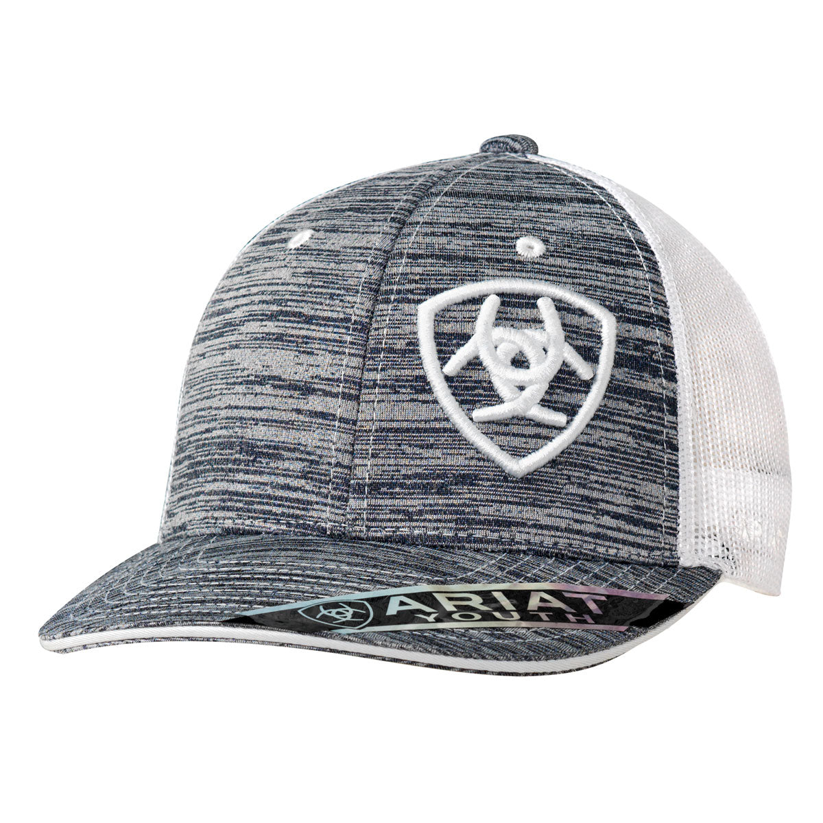 Ariat Youth SB Heather Offset Logo WH